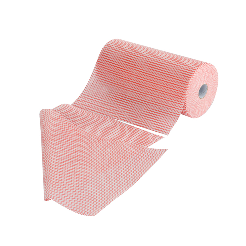 Bambusfiber/viskose polyester oljebestandig ikke vevd rengjøringsrulle